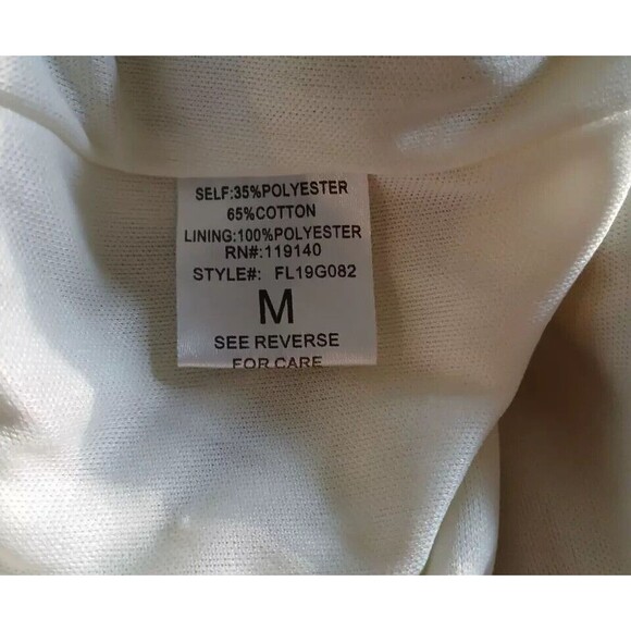 Women's MEDIUM Striped Pants Boho Beachy Lined Light Pockets High Elastic Waist - Picture 11 of 11